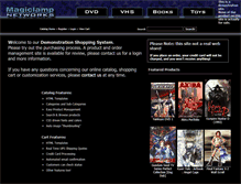 Tablet Screenshot of catalog.magiclamp.net